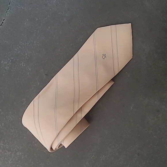 VINTAGE CHRISTIAN DIOR MONOGRAM LOGO NECK TIE - Picture 4 of 10